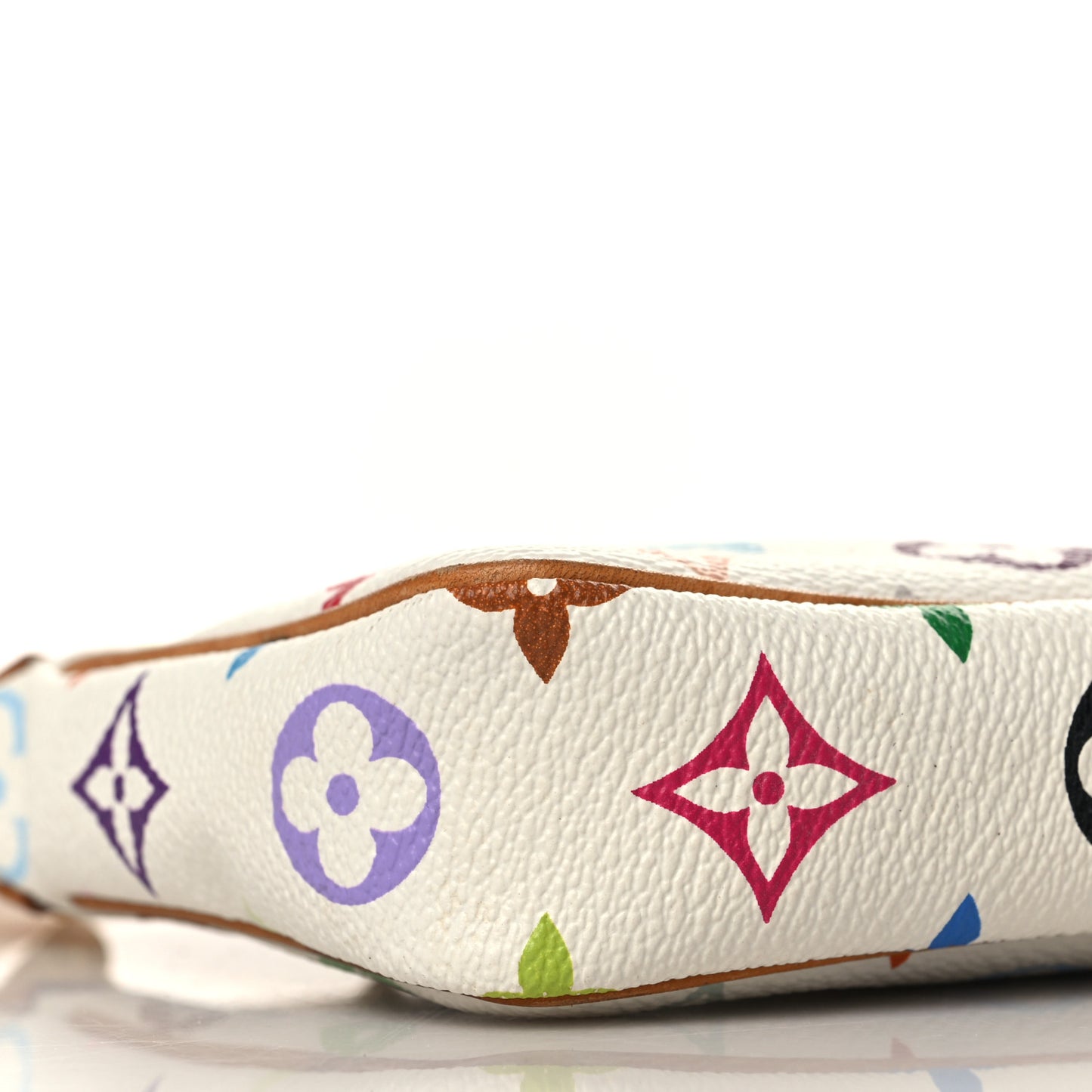 Monogram Multicolor Pochette Accessories White