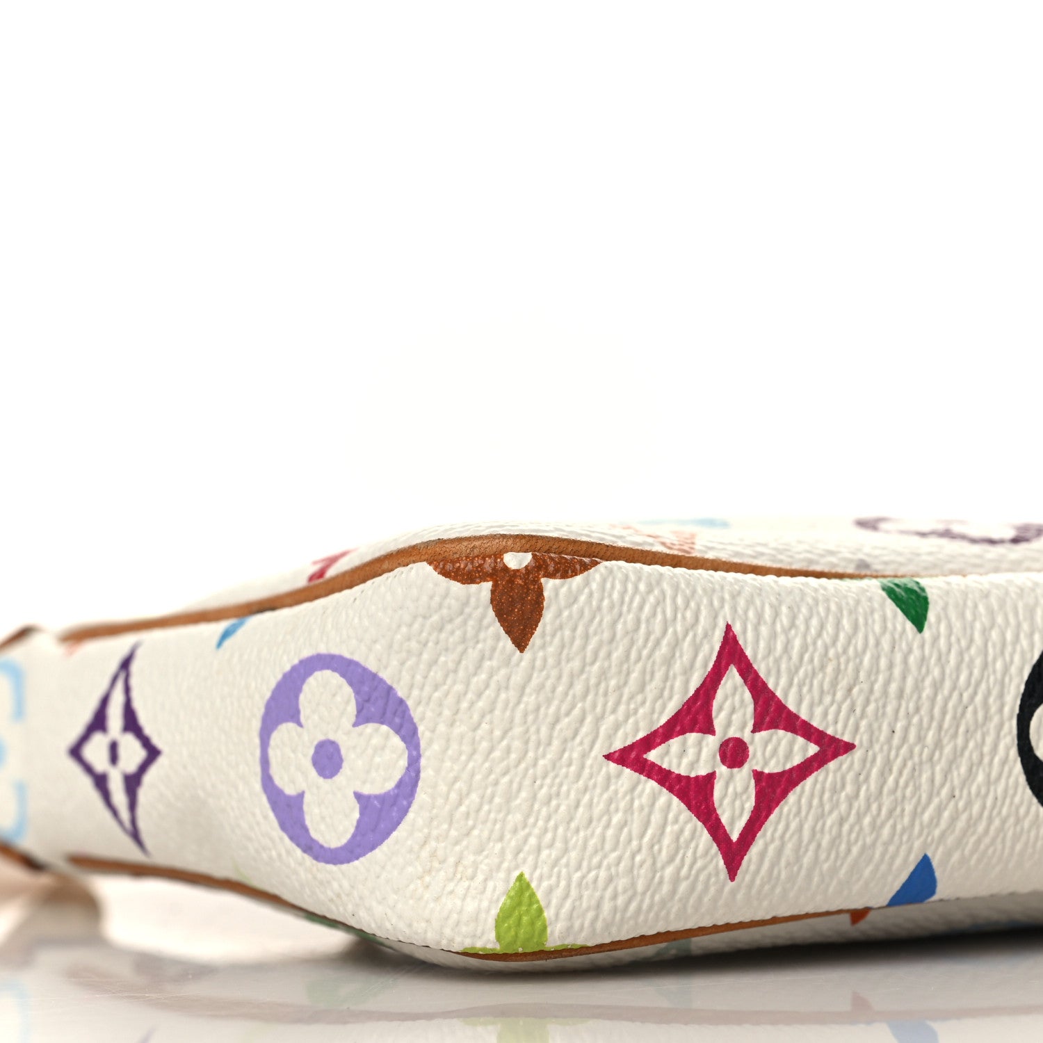 Louis Vuitton Monogram Multicolor Pochette Accessories White 7 of 8
