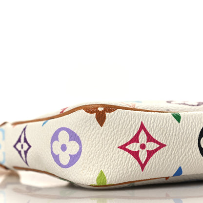 Louis Vuitton Monogram Multicolor Pochette Accessories White 7 of 8