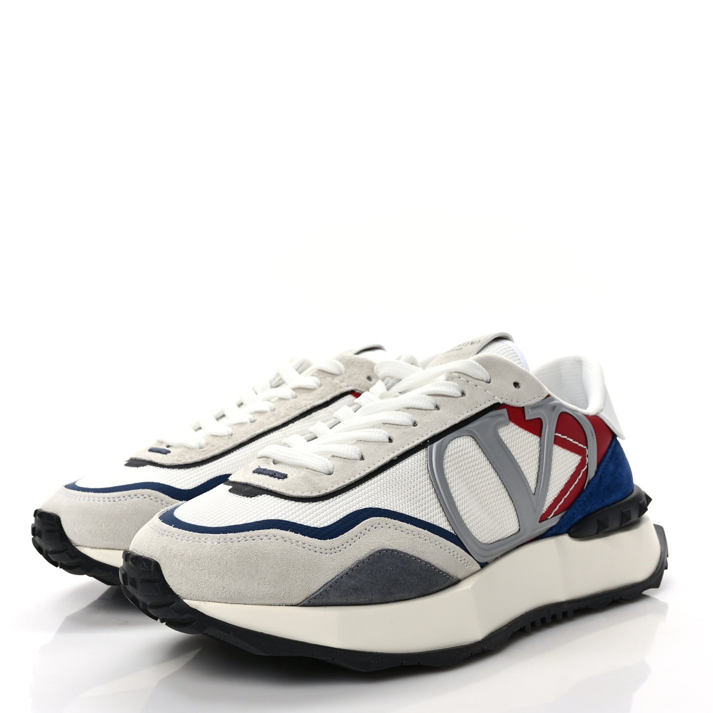 Fabric Suede Mens Netrunner Sneakers 43 White Multicolor