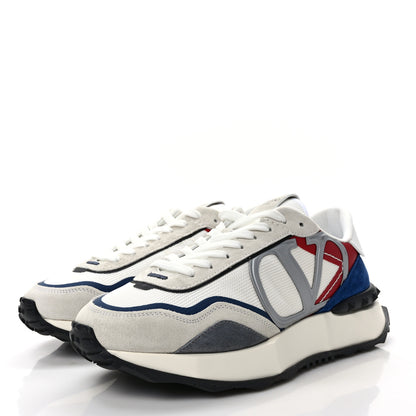 Valentino Garavani Fabric Suede Mens Netrunner Sneakers 43 White Multicolor 4 of 9