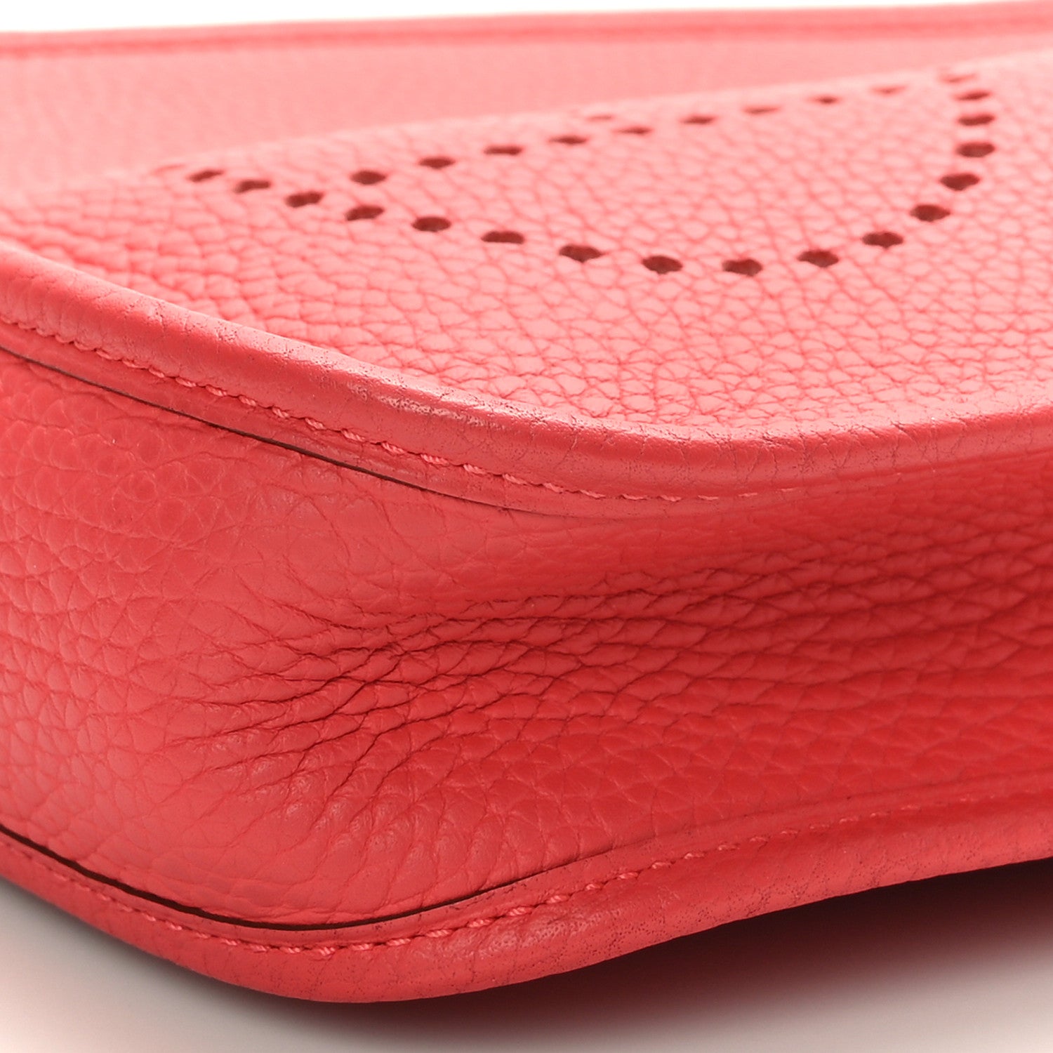 Hermes Taurillon Clemence Evelyne TPM Rouge Pivoine 9 of 9