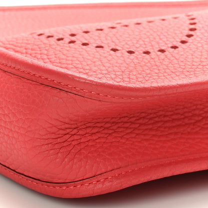 Hermes Taurillon Clemence Evelyne TPM Rouge Pivoine 9 of 9