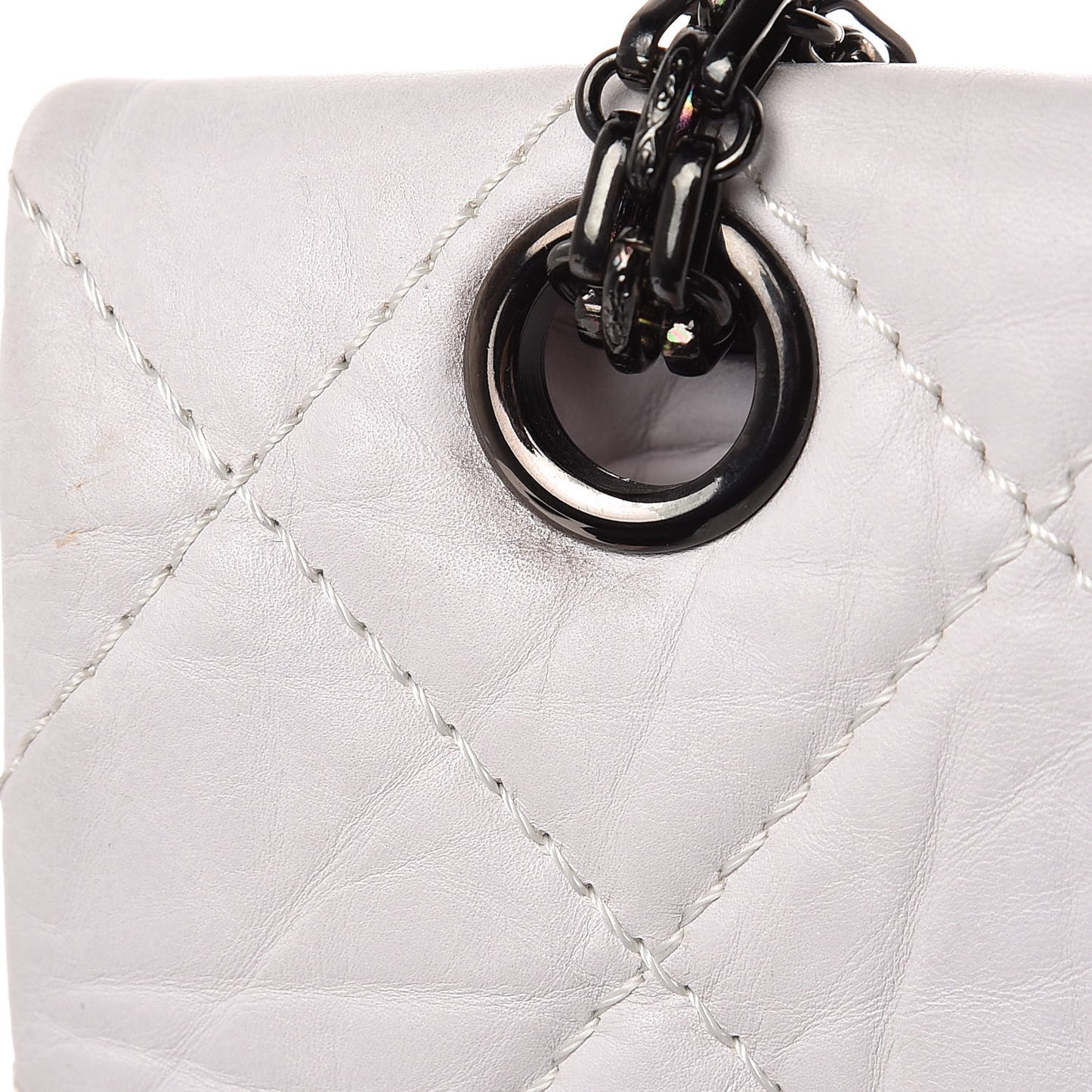 Aged Calfskin Reissue XL Maxi Flap White