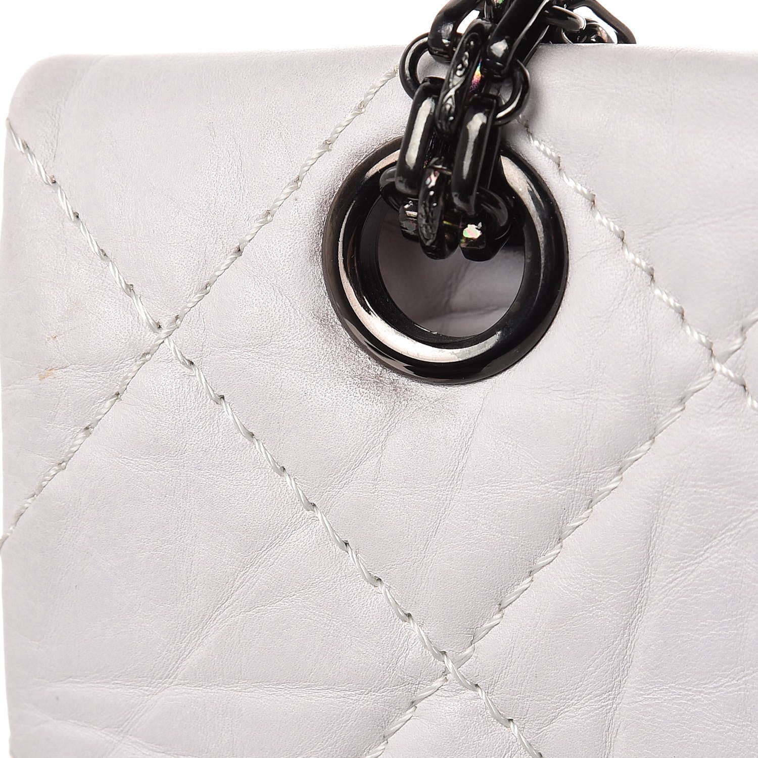 Chanel Aged Calfskin Reissue XL Maxi Flap White 19 of 19