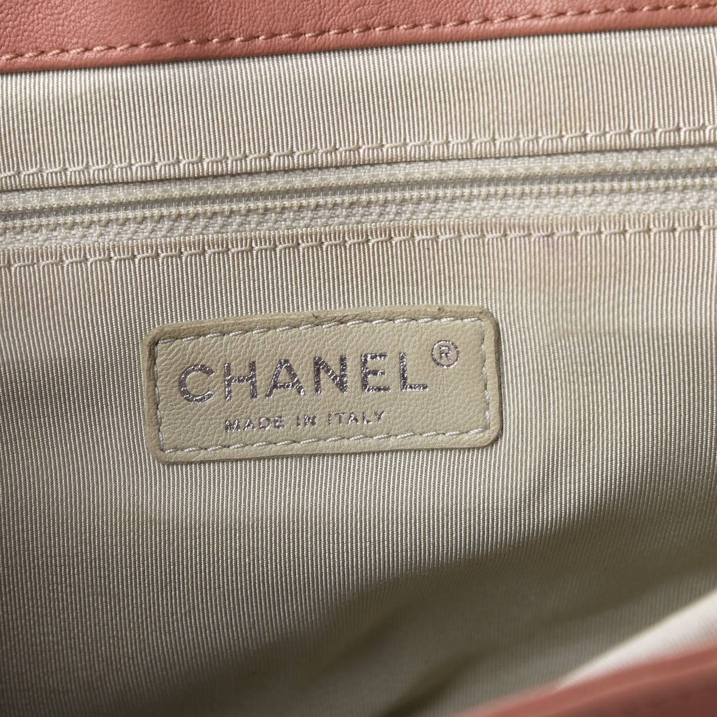 Washed Lambskin Quilted Medium Chain Around Flap Pink