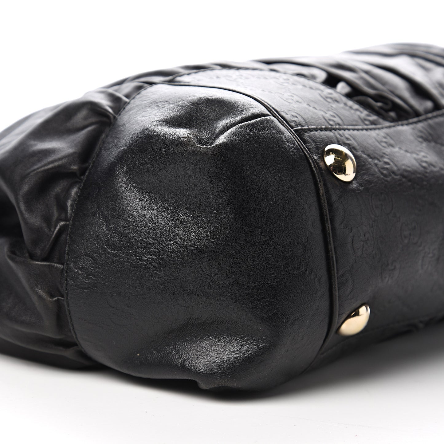 Calfskin Guccissima Full Moon Tote Black