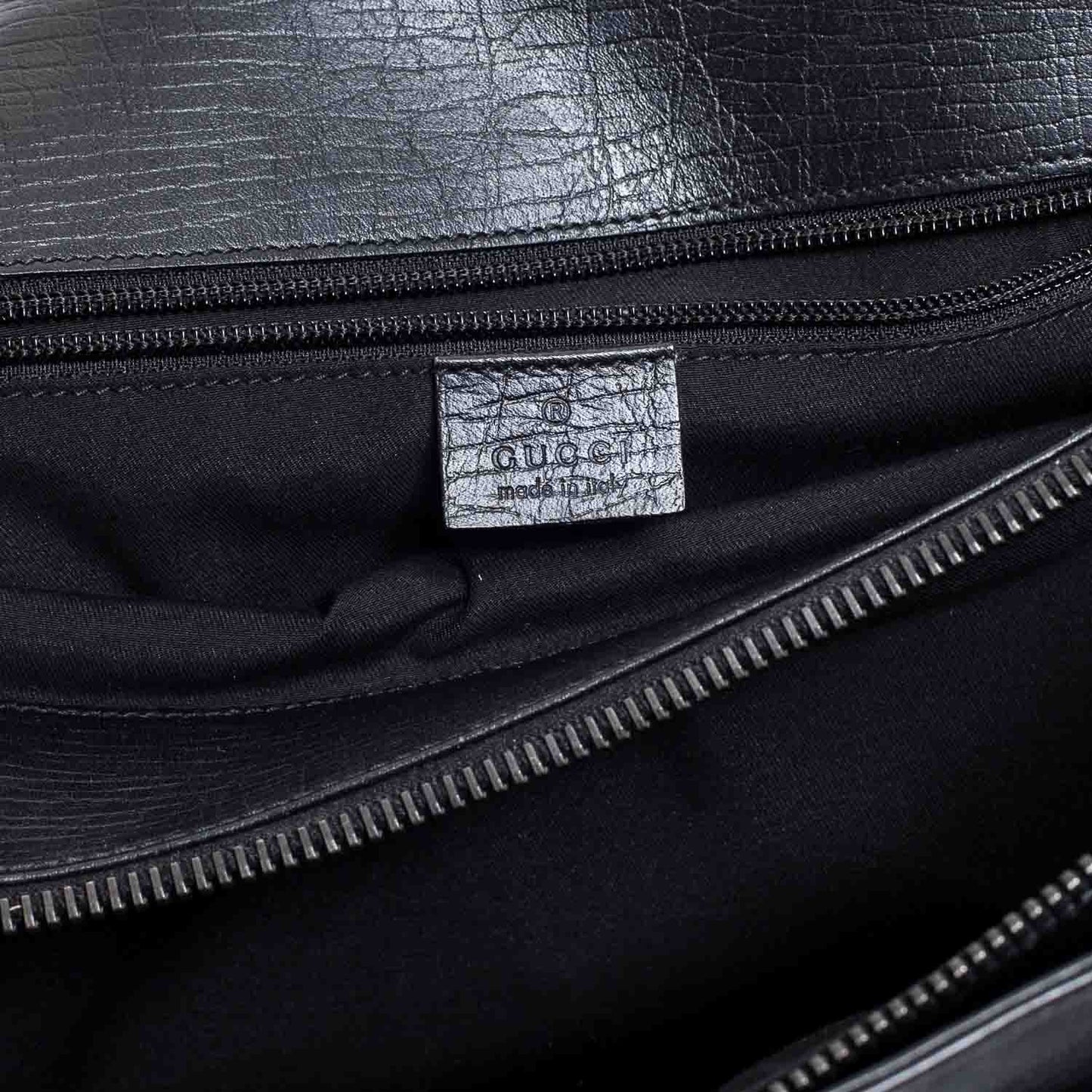 Leather Briefcase Laptop Work Bag Black