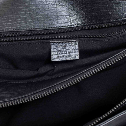 Gucci Leather Briefcase Laptop Work Bag Black 8 of 10