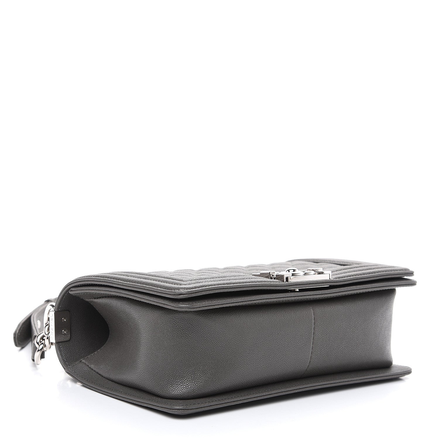 Chanel Caviar Quilted Medium Boy Flap Grey 3 of 9