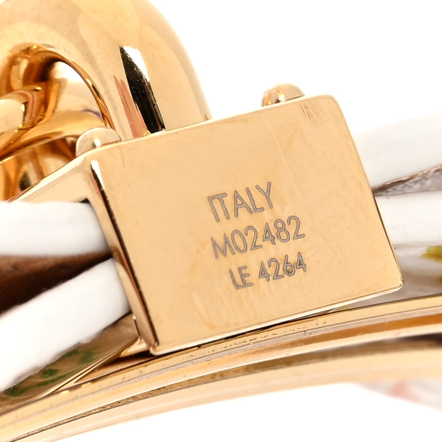 LV X TM Monogram Multicolor Bow Barrette White