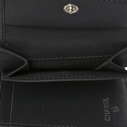 Chanel Caviar Quilted Compact Boy Wallet Anthracite 6 of 10