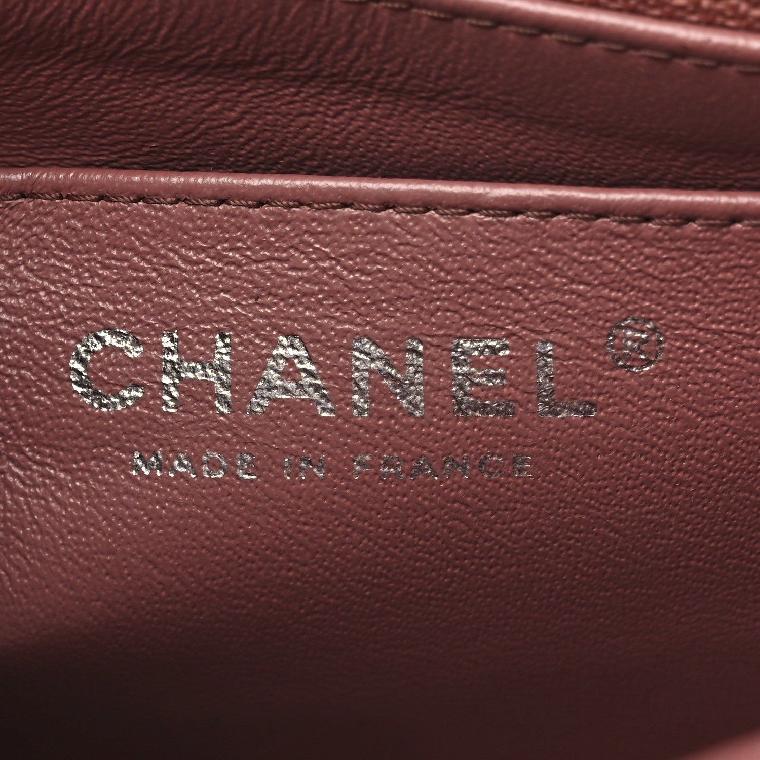 Chanel Striated Patent Quilted Mini Square Flap Pink 7 of 14