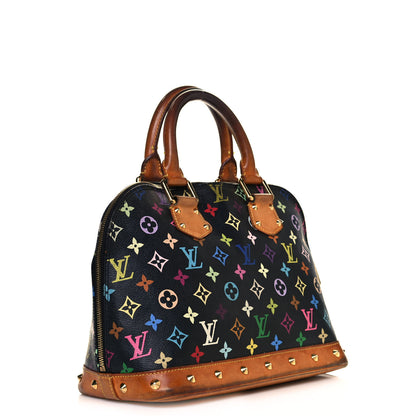 Louis Vuitton Monogram Multicolor Alma Black 3 of 17
