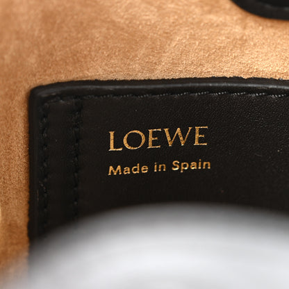 Loewe Smooth Calfskin Mini Pebble Bucket Bag Black 6 of 14