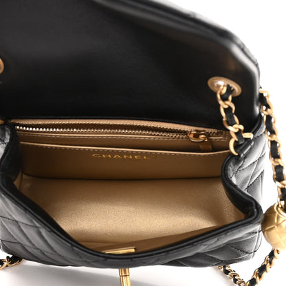 Chanel Lambskin Quilted Mini Pearl Crush Flap Black 5 of 11