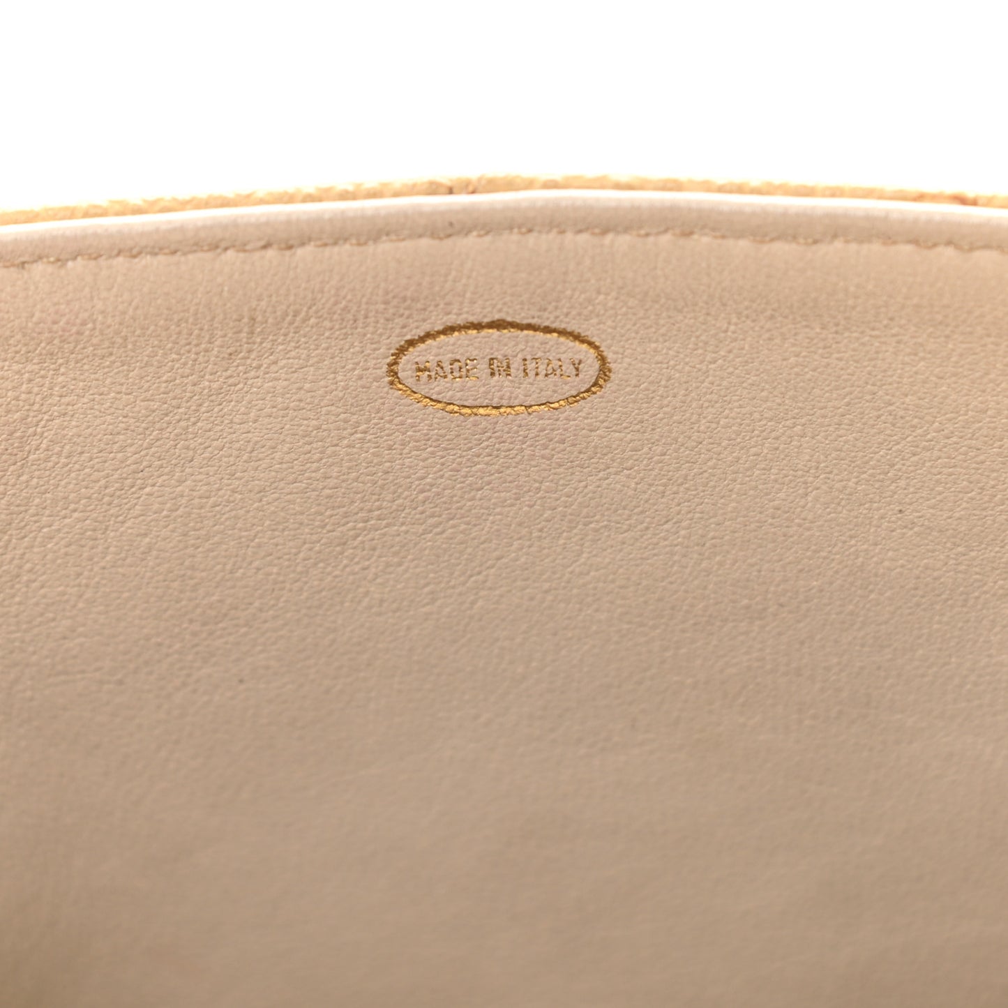 Caviar Quilted Small Single Flap Beige