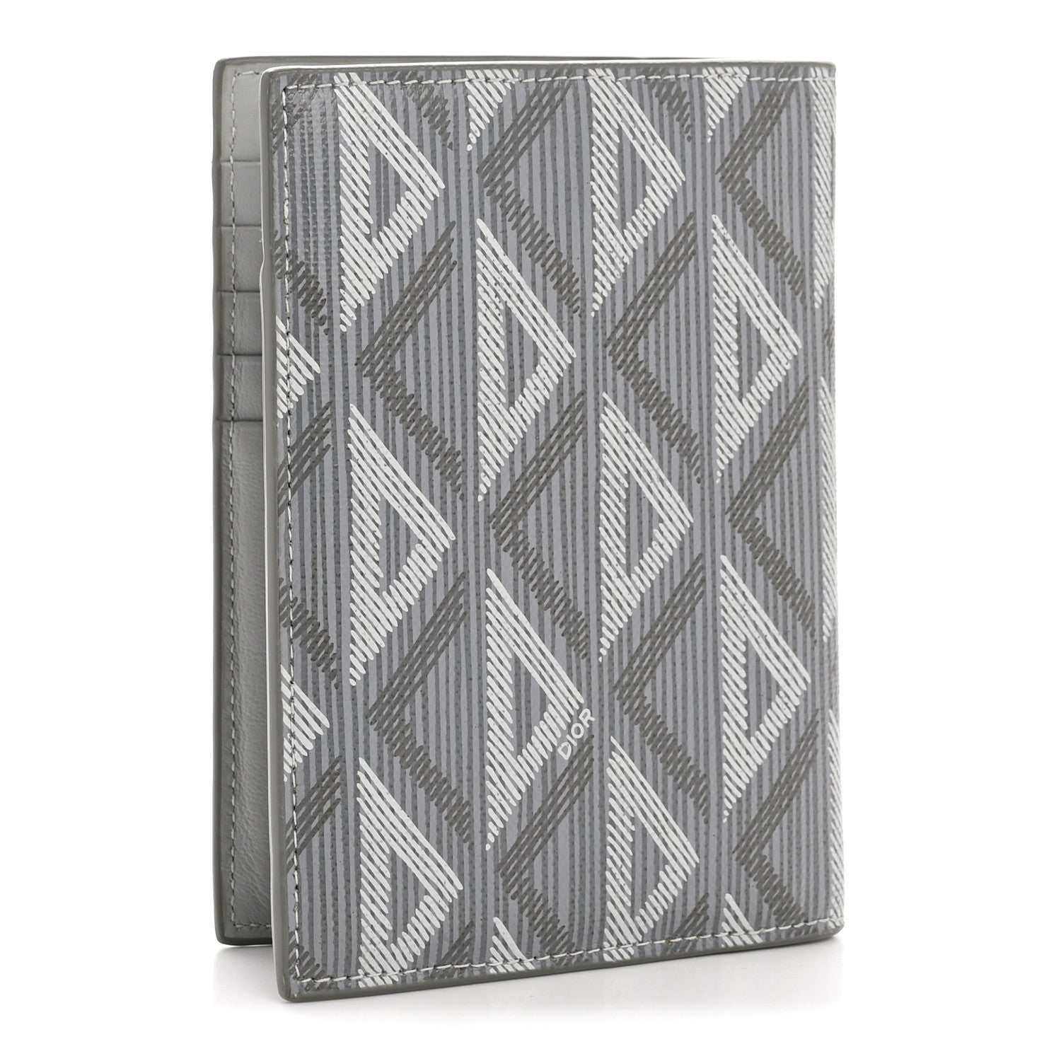 DIOR　ウールジャケット　グレー　サイズ４４　ハンガー・ガーメントケース Christian Dior Calfskin CD Diamond Canvas Passport Holder Grey