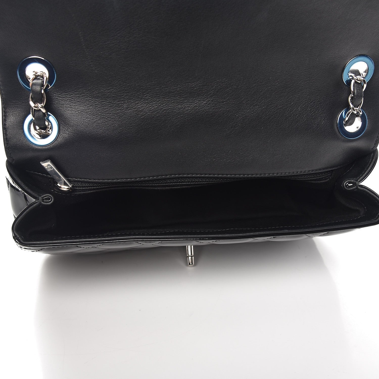 Chanel Patent Quilted Large Coco Shine Flap Black 6 of 9