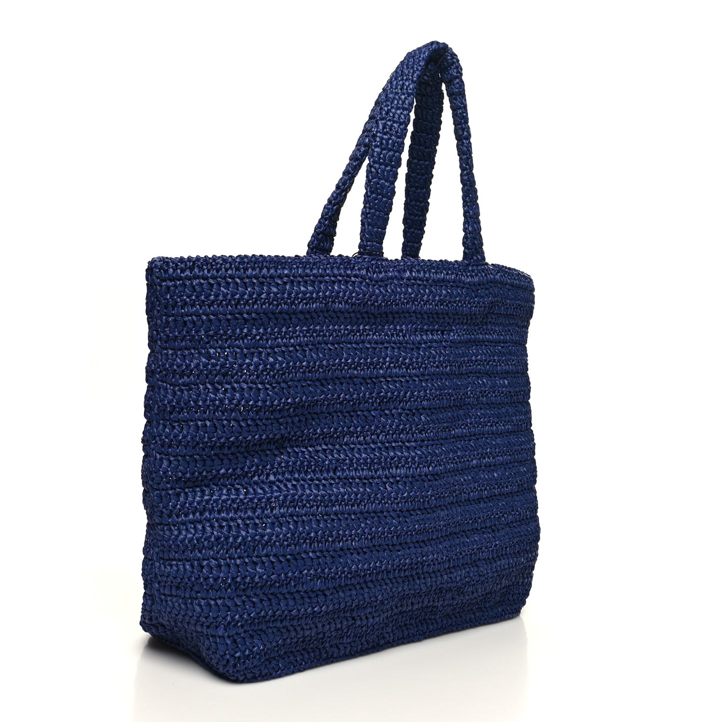 Raffia Rive Gauche Tote Blue
