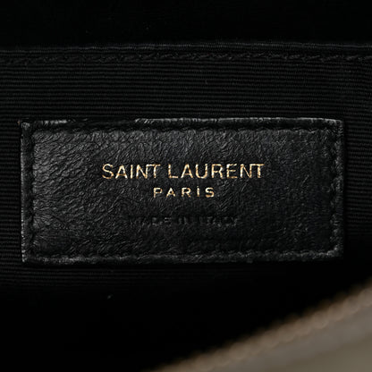Saint Laurent Calfskin Matelasse Monogram Lou Camera Bag Storm 6 of 12