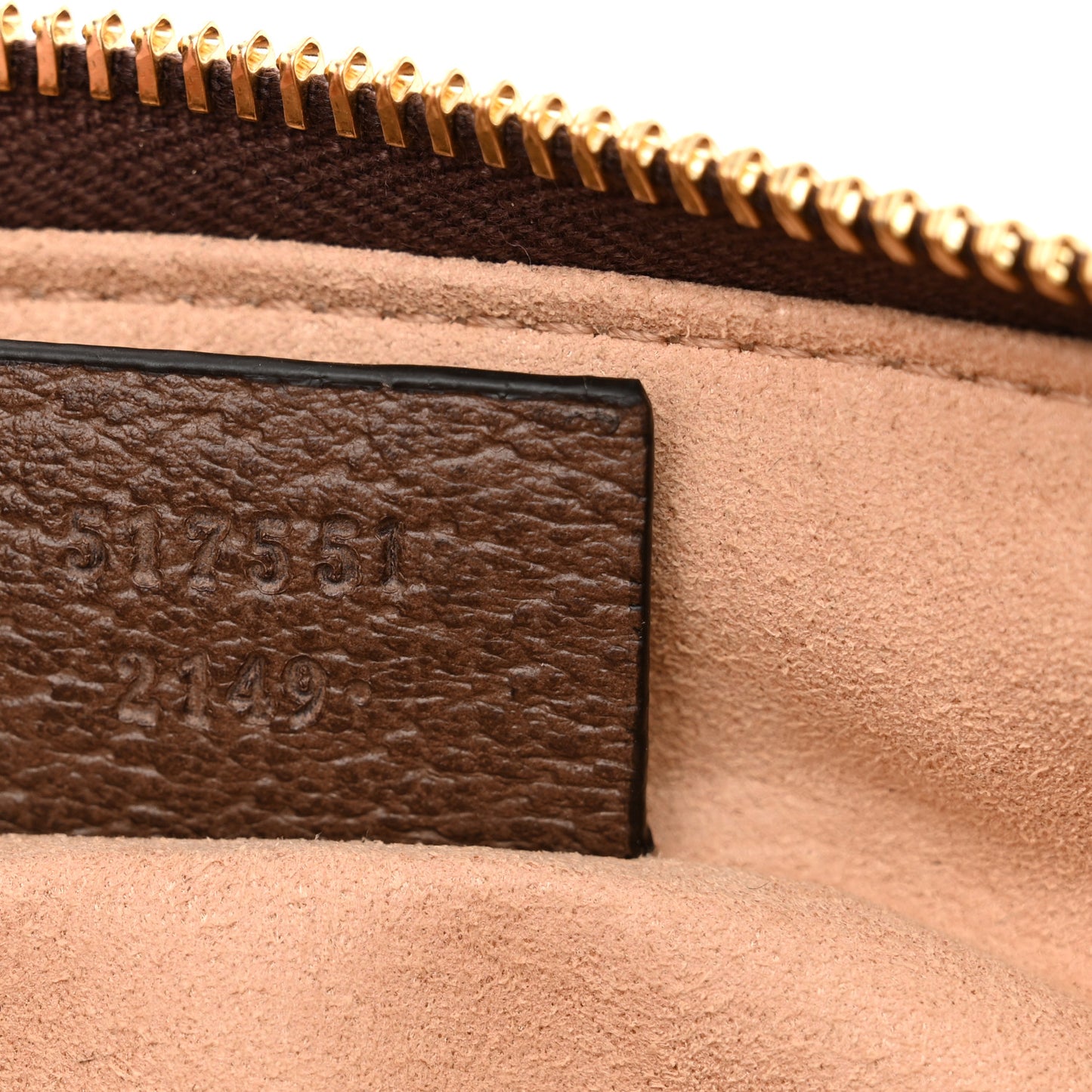 GG Supreme Monogram Large Ophidia Pouch Clutch Brown