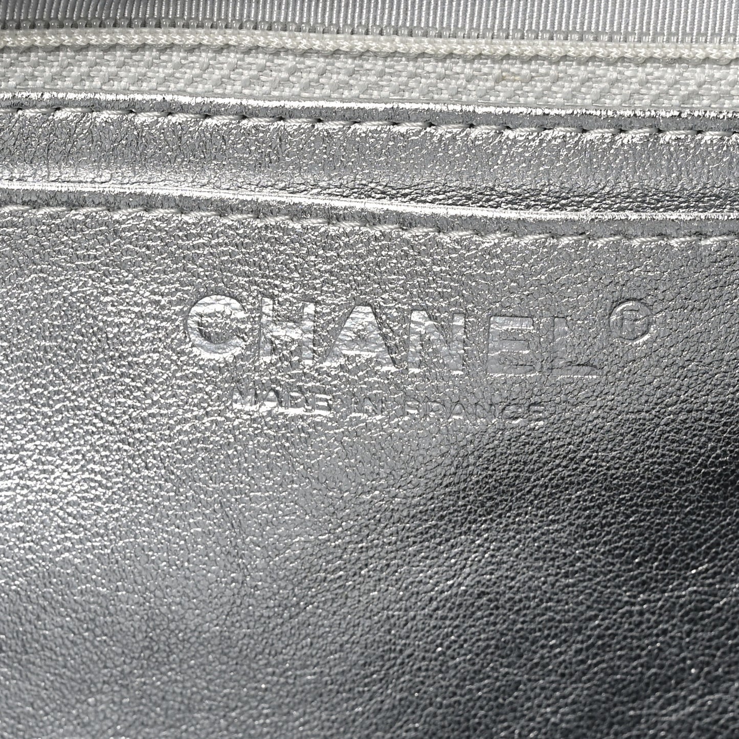 Metallic Lambskin Quilted Maxi Single Flap Silver