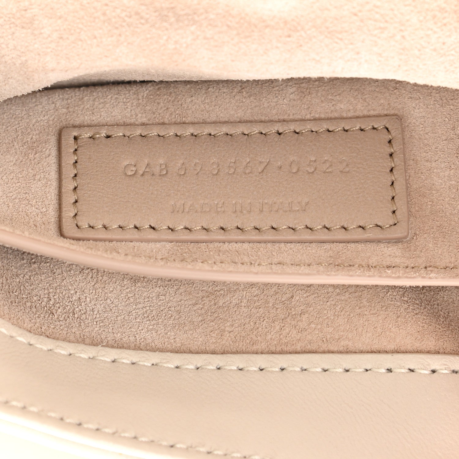 Saint Laurent Lambskin Quilted Le 57 Diamond Shoulder Bag Crema Soft 7 of 8