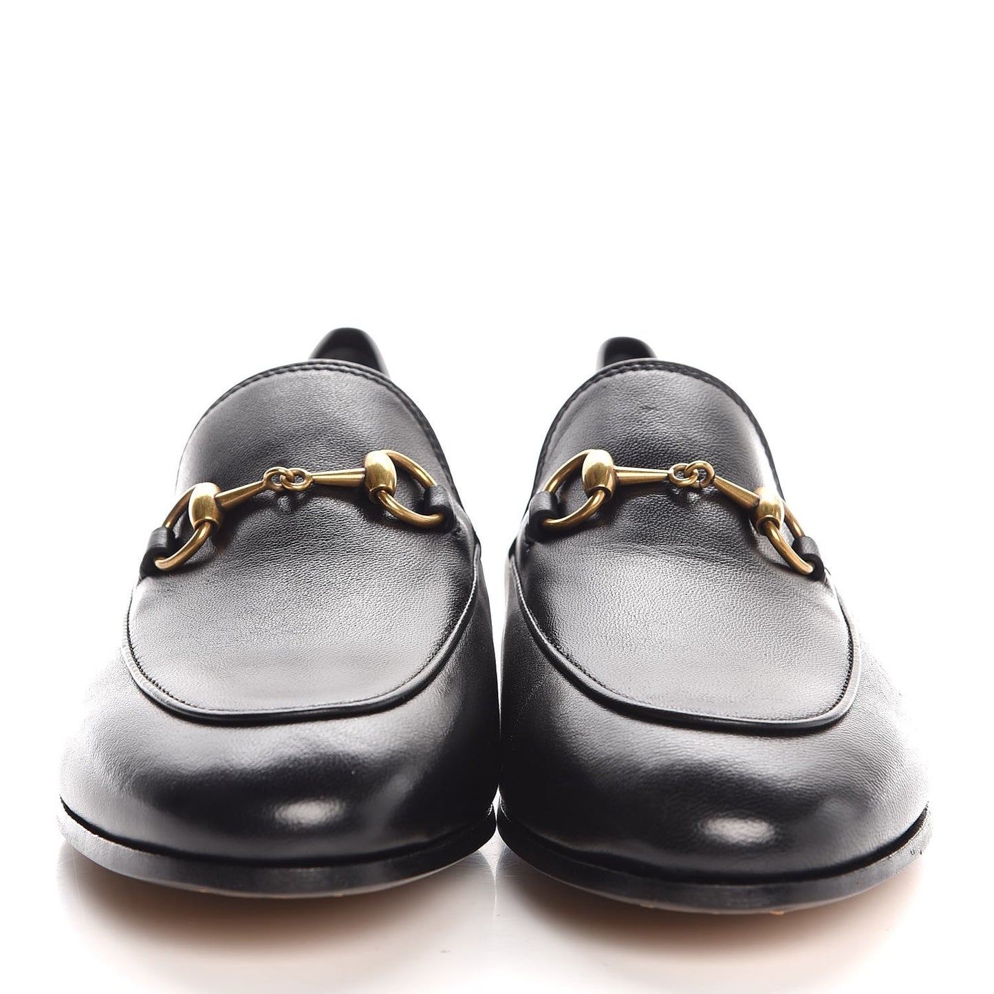 Lambskin Womens Brixton Horsebit Loafers 37 Black