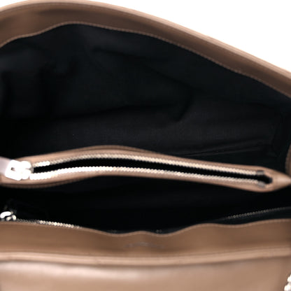 Saint Laurent Calfskin Y Quilted Monogram Medium Loulou Chain Satchel Taupe 10 of 17