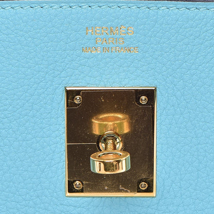 Hermes Togo Birkin 30 Bleu Atoll 21 of 35