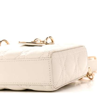 Christian Dior Lambskin Cannage Small Lady D-Joy Latte 9 of 10