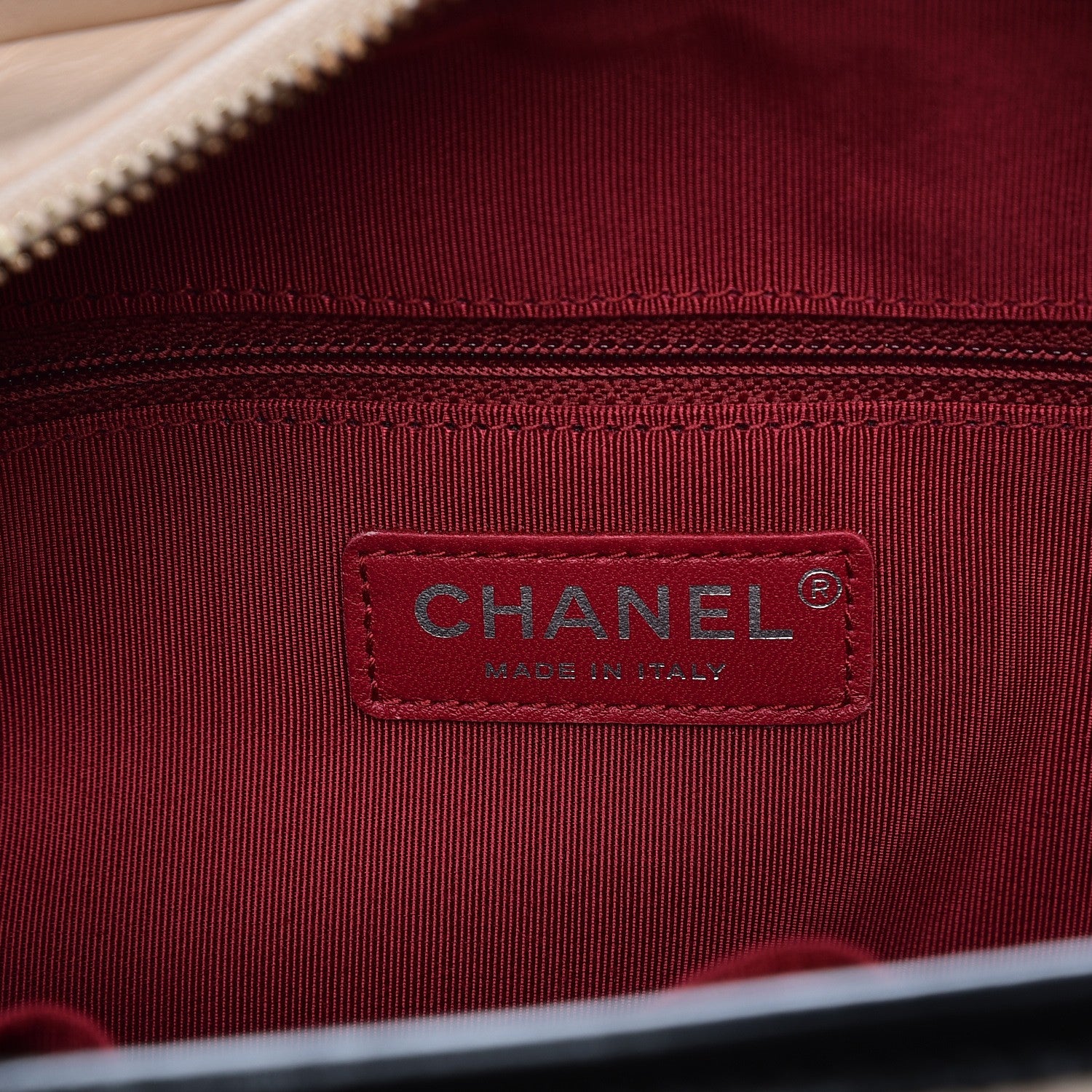Chanel Aged Calfskin Quilted Medium Gabrielle Hobo Beige Black 5 of 8