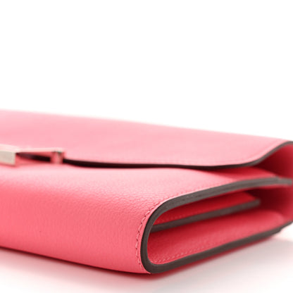 Hermes Evercolor Constance Long Wallet Rose Azalee 10 of 12