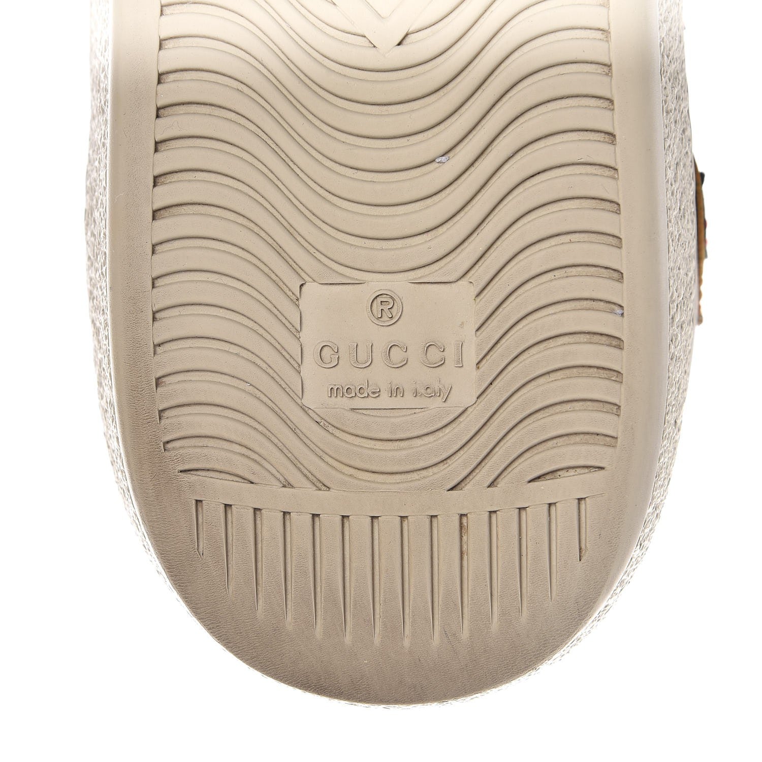 Gucci Calfskin Ayers Web Flames Embroidered Mens Ace Sneakers 9 Off White 8 of 12