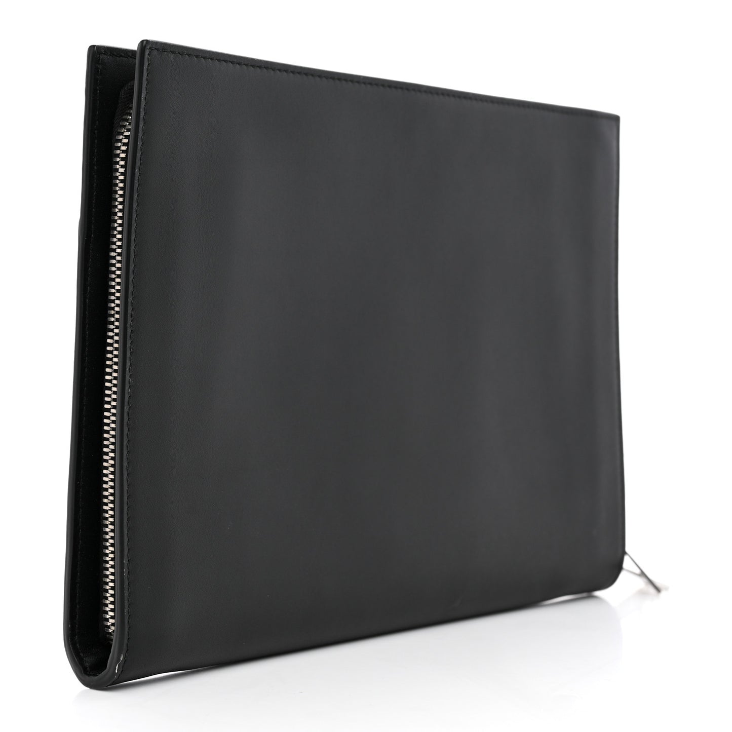 Calfskin Crocodile Embossed Document Case Black