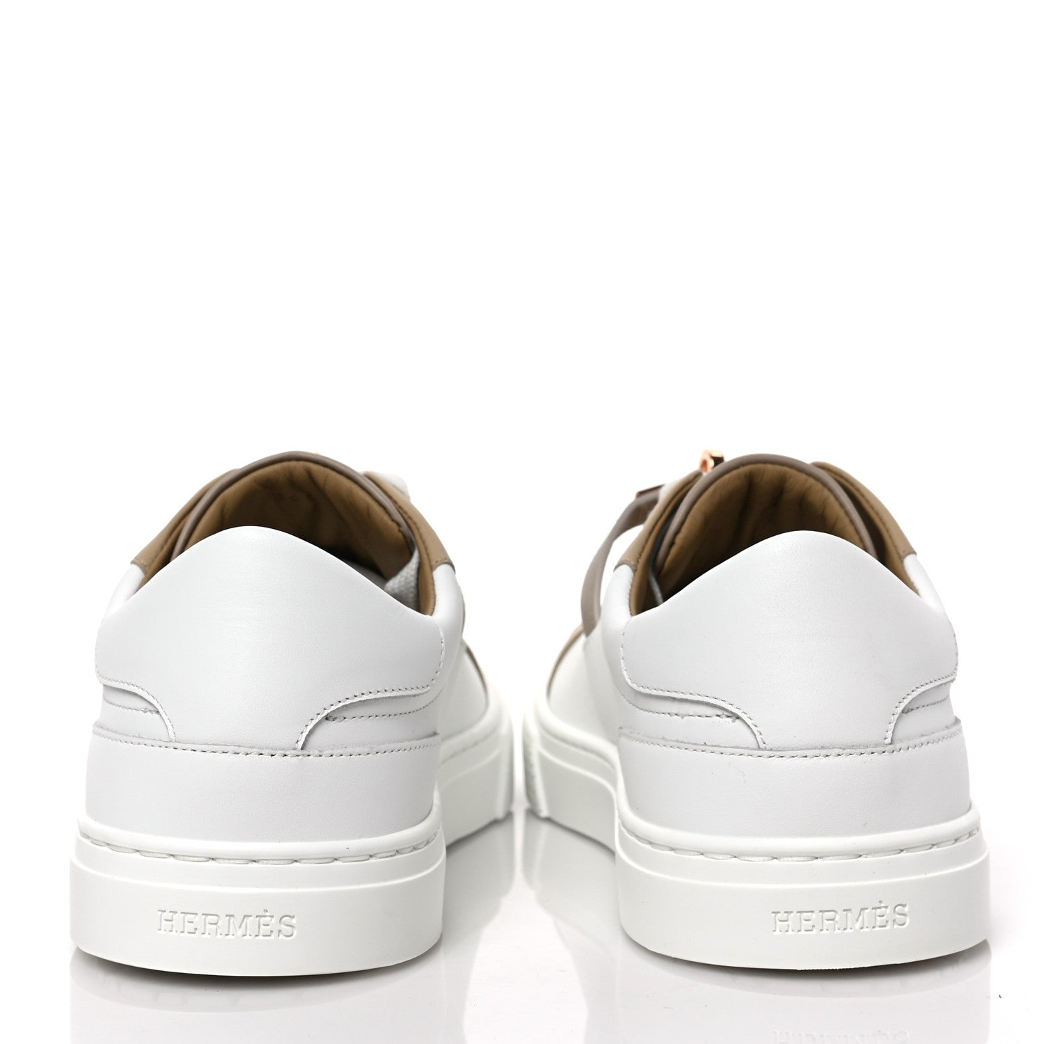 Hermes Calfskin Day Sneakers 36.5 Multicolor White 5 of 9