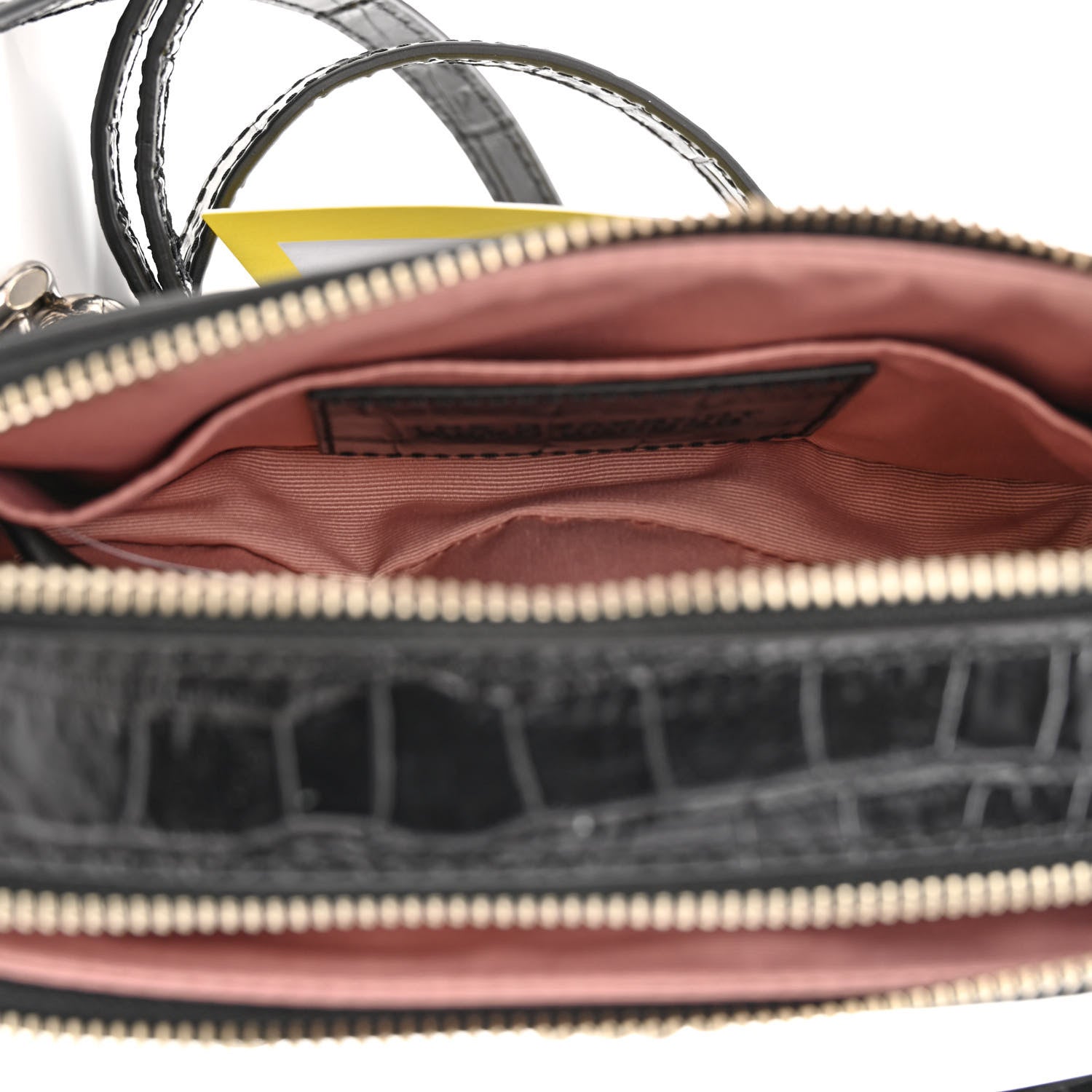 Marc Jacobs Croc Embossed Snapshot Camera Bag Black 6 of 12