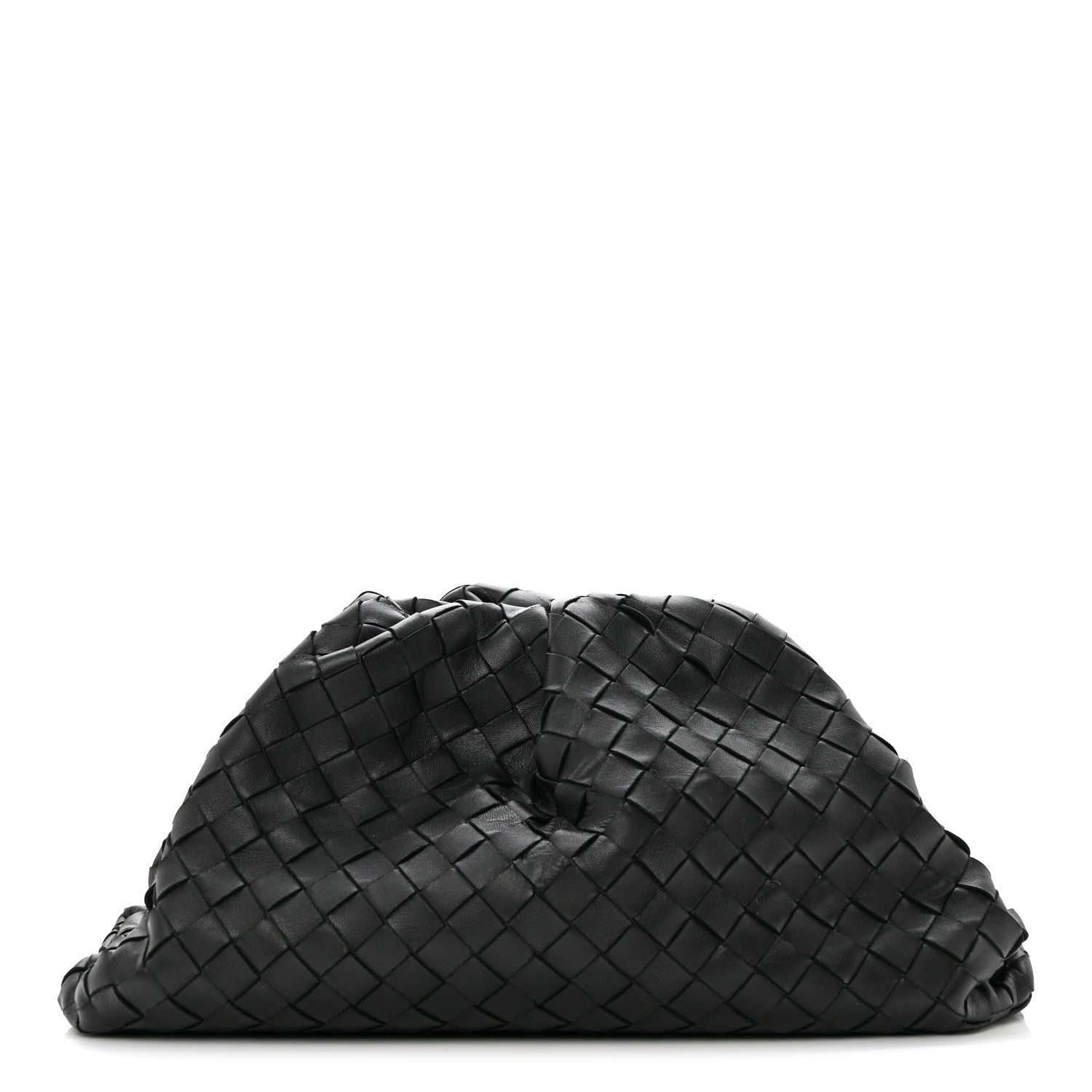 Bottega Veneta Nappa Maxi Intreccio The Pouch Oversized Clutch Black 1 of 12