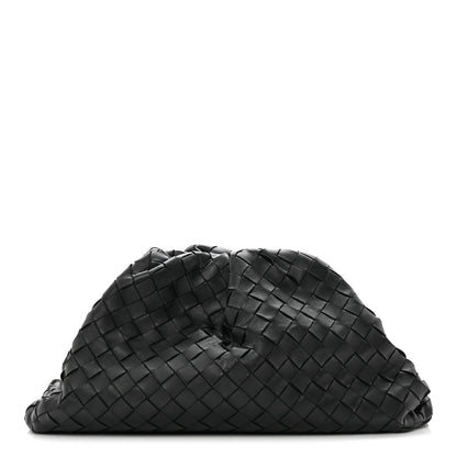 Bottega Veneta Nappa Maxi Intreccio The Pouch Oversized Clutch Black 1 of 12