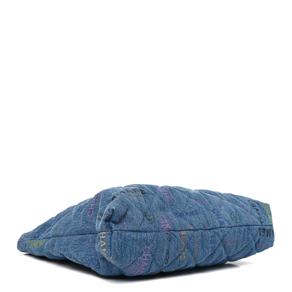 Denim Quilted Denim Mood Maxi Shopping Bag Blue Multicolor