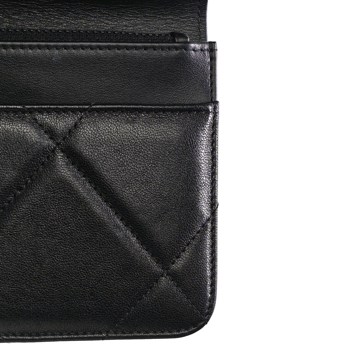 Chanel Lambskin Quilted Chanel 19 Wallet On Chain WOC Black 14 of 17