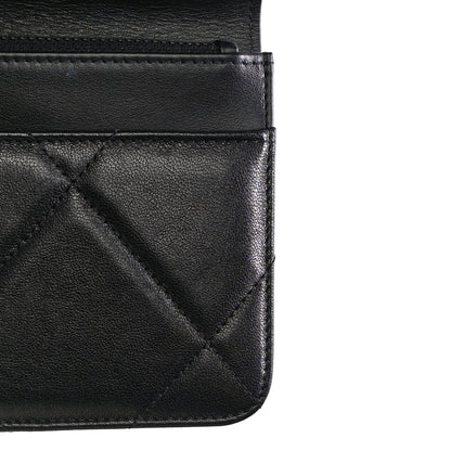 Chanel Lambskin Quilted Chanel 19 Wallet On Chain WOC Black 14 of 17