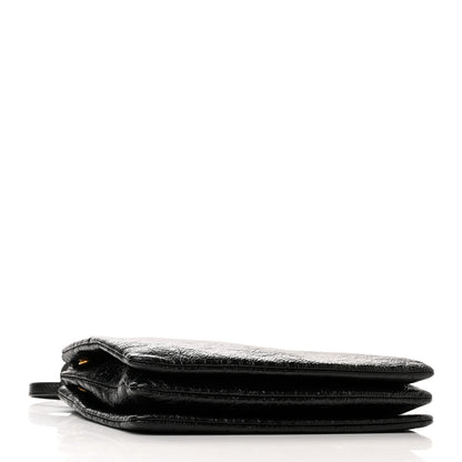 Celine Shiny Goatskin Large Trio Crossbody Bag Black 4 of 12