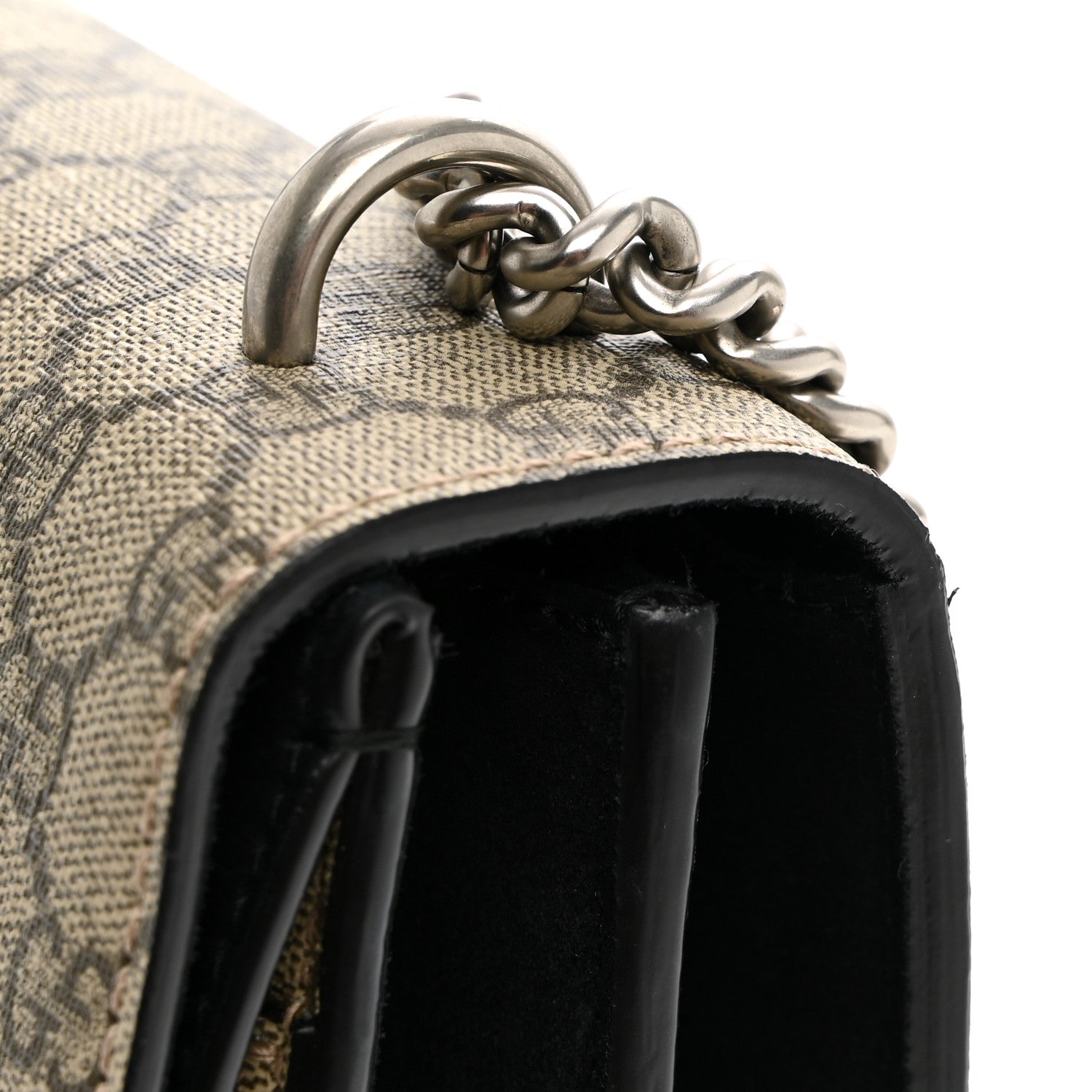 Gucci GG Supreme Monogram Medium Dionysus Shoulder Bag Black 11 of 12