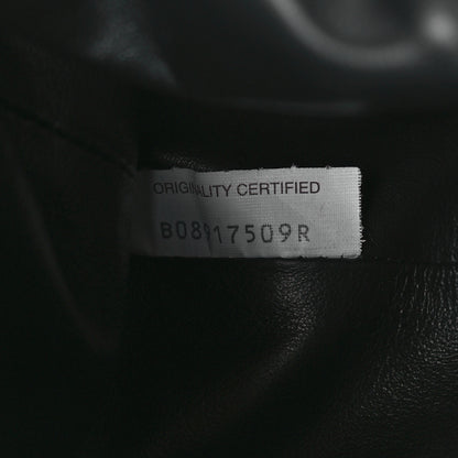 Bottega Veneta Metallic Bark Calfskin Embossed The Pouch Oversized Clutch Silver 6 of 9