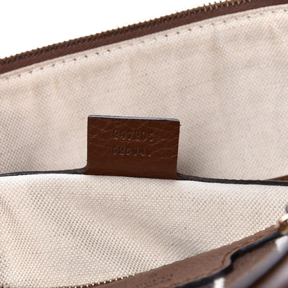 Gucci Monogram Web Medium Boston Dark Brown 7 of 13