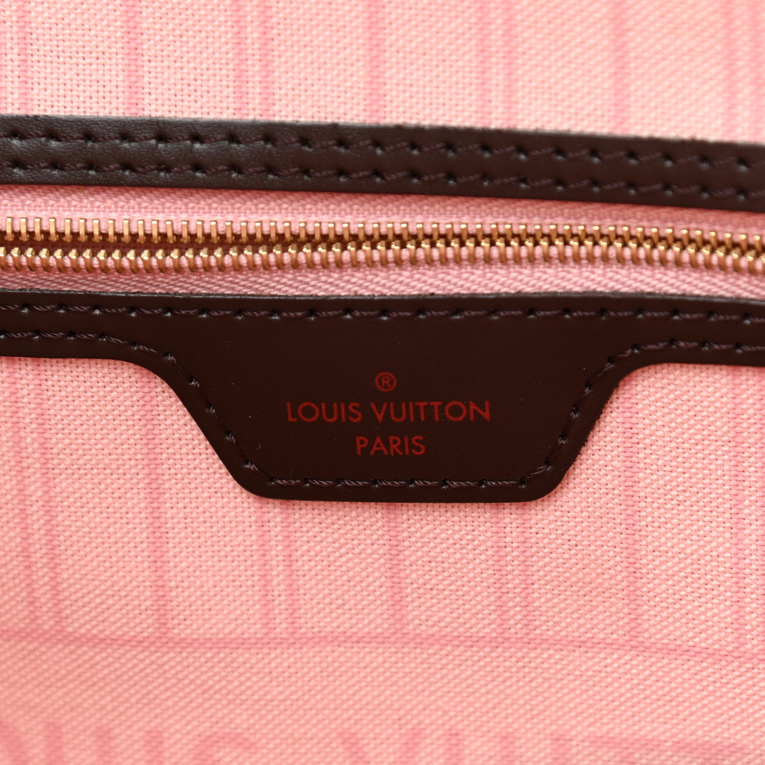Louis Vuitton Damier Ebene Neo Neverfull MM Rose Ballerine 9 of 14