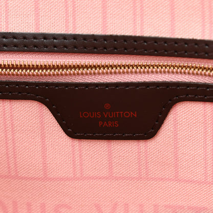 Louis Vuitton Damier Ebene Neo Neverfull MM Rose Ballerine 9 of 14