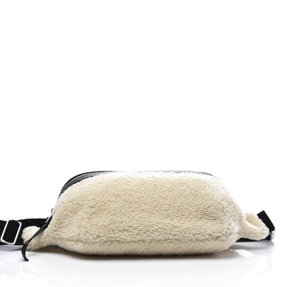 Saint Laurent Shearling Belt Bag Beige 3 of 9